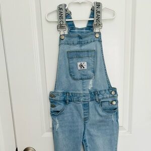 Calvin Klein Light Blue Denim Overalls